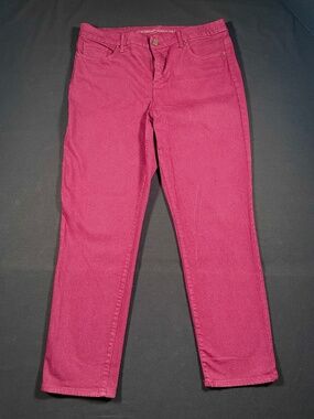 Chico's So Slimming Girlfriend Ankle Jeans - Plum (Flawed / Craft / DIY Project)
